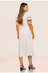 2749 - VESTIDO MIDI OFF WHITE ROW-AN 