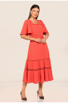 2750 - VESTIDO MARGARIDA CORAL ROW-AN 