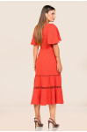 2750 - VESTIDO MARGARIDA CORAL ROW-AN 