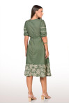 2752 - VESTIDO VERDE COM BORDADO ROW-AN 