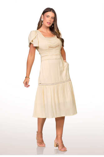 2761 - VESTIDO AMARELO ROW-AN 