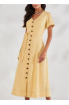 27635 CHEMISE TECIDO PLANO AMARELO 125CM