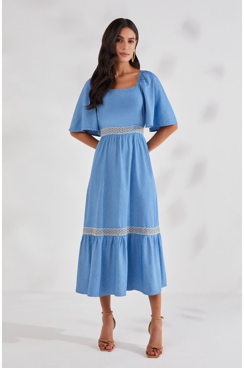 27640 VESTIDO JEANS GODE COM AVIAMENTOS 125CM