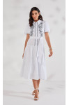 27653 VESTIDO SARJA LEVE BORDADO 125CM