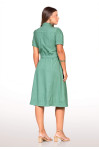 2767 - VESTIDO VERDE COM CINTO ROW-AN 