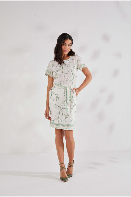 27671 - SAIA RETA SARJA ESTAMPADA LOCALIZADA 55CM