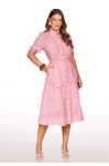 2771 - VESTIDO ROSE COM RENDA ROW-AN 2771 - VESTIDO ROSE COM RENDA ROW-AN