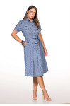 2775 - VESTIDO AZUL LISTRADO ROW-AN 