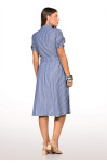 2775 - VESTIDO AZUL LISTRADO ROW-AN 