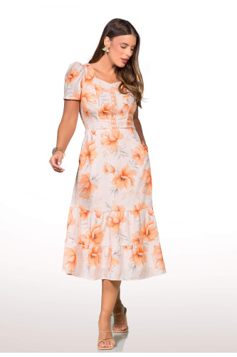 2777 - VESTIDO ESTAMPADO ROW-AN 