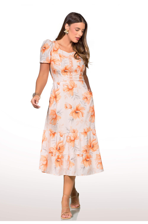2777 - VESTIDO ESTAMPADO ROW-AN 