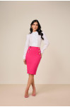 27869 - SAIA LÁPIS ALFAIATARIA COM BOTÕES PINK 62CM 27869 - SAIA LÁPIS ALFAIATARIA COM BOTÕES PINK 62CM
