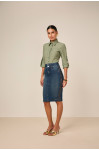 27862 - SAIA TRADICIONAL JEANS 2 BOTÕES COM COSTURA LATERAL 62CM