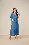27870 VESTIDO EVASÊ JEANS COM RECORTES 125CM 27870 VESTIDO EVASÊ JEANS COM RECORTES 125CM