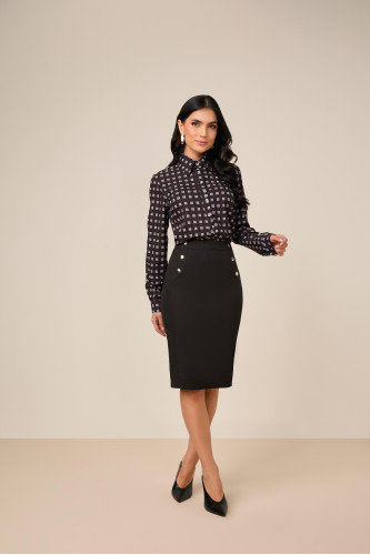 27871 - CAMISA CREPE ESTAMPADO 