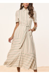 27914-CHEMISE LISTRADO VERDE 125CM