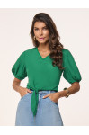 27928 - BLUSA CREPE DE VISCOSE VERDE 