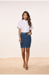 27971- SAIA TRADICIONAL JEANS C/ AVIAMENTO 50CM