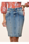 28020-SAIA TRADICIONAL JEANS 2 BOTÕES 55CM