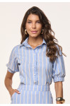 27984 - CAMISA DE TRICOLINE LISTRADA