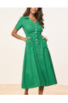27989VD-CHEMISE DE SARJA LEVE COLLOR VERDE 125CM