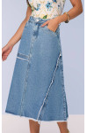 28055- SAIA EVASÊ JEANS COM DESFIADOS 80CM