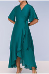 28095 - VESTIDO COM TRANSPASSE VERDE