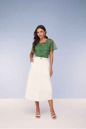 28130 - BLUSA CHIFFON ESTAMPADA 