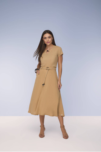 28145 - CONJNTO BLUSA DE VISCOLINHO E SAIA GODE DE VISCOLINHO 