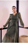 VESTIDO DE CHIFFON ESTAMPADO  125CM 