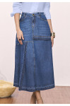 SAIA GODE JEANS COM RECORTES 85CM 
