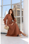 VESTIDO DE CREPE LONGO