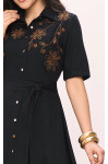 VESTIDO GODE JEANS COM BORDADO 120CM 