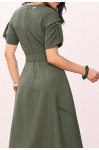 VESTIDO GODE DE ALFAIATARIA MAQUINETADO VERDE 125CM 
