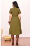 CHEMISE ALFAITARIA DE VISCOSE VERDE 120CM 