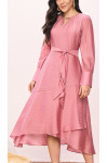 VESTIDO DE JACQUARD ROSE 125CM 