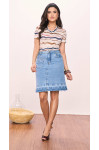 SAIA EVASE JEANS 55CM SAIA EVASE JEANS 55CM