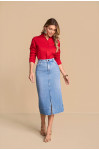 28285VM - CAMISA DE TRICOLINE VERMELHO TITANIUM