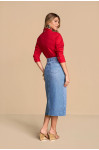 28285VM - CAMISA DE TRICOLINE VERMELHO TITANIUM