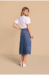 28288 - T-SHIRT MALHA OFF WHITE BORDADO TITANIUM
