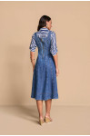 28283 - SALOPETE JEANS C/RECORTES 120CM TITANIUM