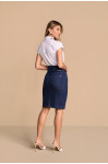 28378 - SAIA TRAD. JEANS COM TRANÇA NO CÓS 55CM TITANIUM 28378 - SAIA TRAD. JEANS COM TRANÇA NO CÓS 55CM TITANIUM