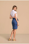 28388 - SAIA RETA JEANS C/FAIXA 55CM TITANIUM 28388 - SAIA RETA JEANS C/FAIXA 55CM TITANIUM