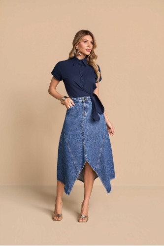 28284 - SAIA EVASE JEANS C REC. E ABER. 80CM TITANIUM