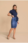 28383 - SAIA RETA JEANS C/COSTURAS 62CM TITANIUM 28383 - SAIA RETA JEANS C/COSTURAS 62CM TITANIUM