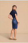 28383 - SAIA RETA JEANS C/COSTURAS 62CM TITANIUM 28383 - SAIA RETA JEANS C/COSTURAS 62CM TITANIUM