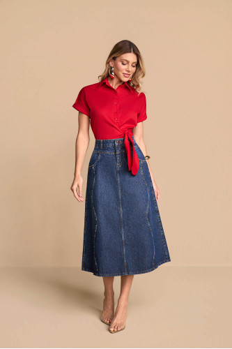 28317 - SAIA EVASE JEANS C/REC 80CM TITANIUM