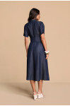 28300 - VESTIDO JEANS COM CINTO 120CM TITANIUM