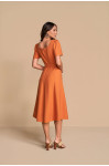 28306 - VESTIDO EM ALFAIATARIA VISC. ABOBORA 120CM TITANIUM