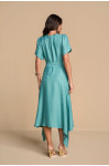 28313 - VESTIDO EM VISCOSE TEXT. VERDE 120CM TITANIUM